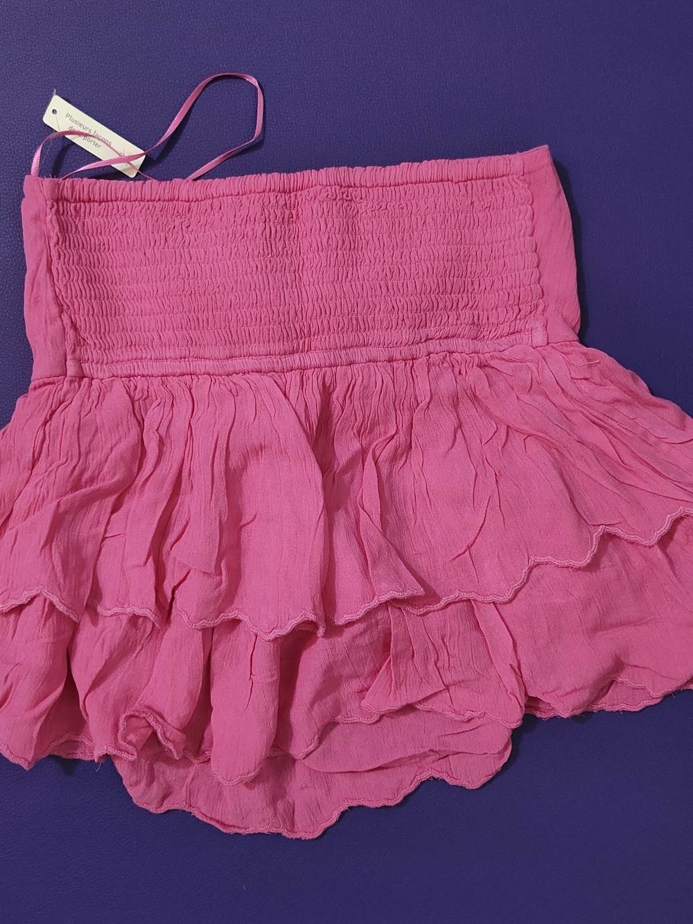 Women's Pink Ruffle Top - Picture 3 of 3
